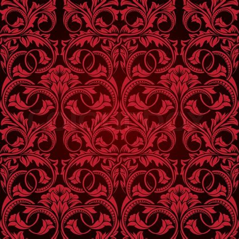 Red seamless wallpaper pattern | Stock Vector | Colourbox