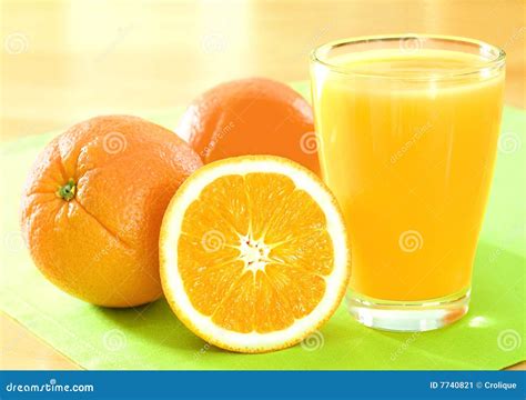 Oranges And Orange Juice Stock Image Image Of Eating 7740821