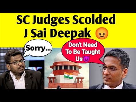 SC Judges Scolded J Sai Deepak Same Sex Marriage Case Supremecourt