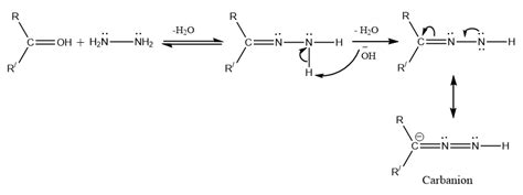 Wolf Kishner Reduction Mechanism And Application Chemistry Notes