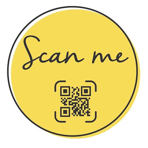 Premium Vector Qr Code For Smartphone Inscription Scan Me With