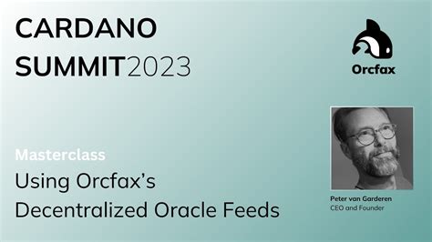 Ocrfax Masterclass Cardano Summit 2023 YouTube