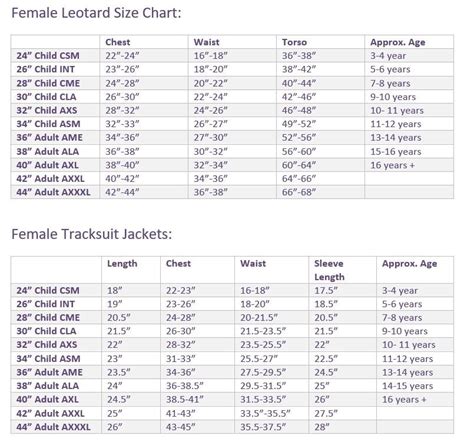 Size Chart - Inches – Darcy International