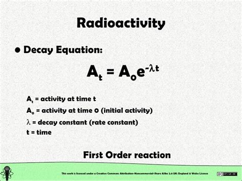 Radioactive Decay Equation Chemistry - Tessshebaylo