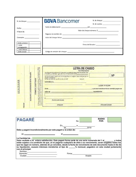 Ejemplos Documento N De Cheque Bbva Bancomer N De Cheque N De