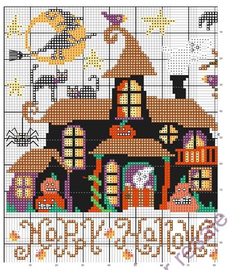 368 best images about cross stitch halloween on Pinterest | Haunted ...