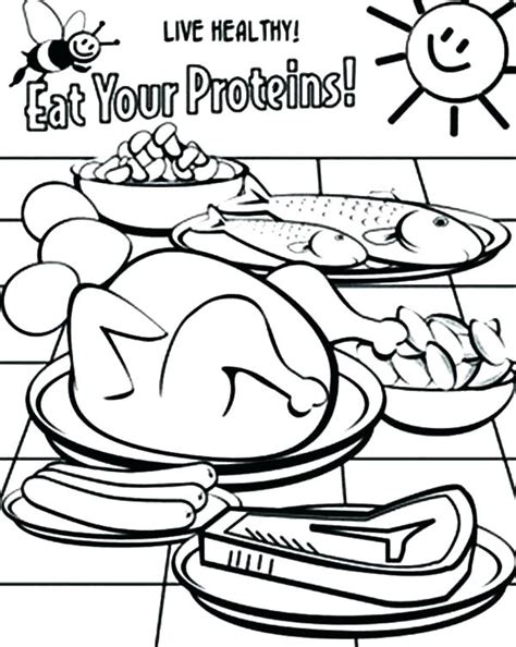 Healthy Food Coloring Pages at GetColorings.com | Free printable ...