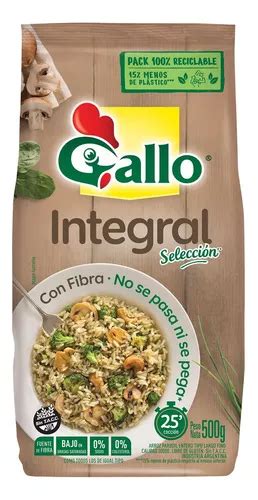 Arroz Integral Con Fibra Gallo 500 Grs MercadoLibre