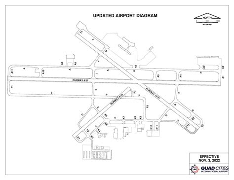 Runway Airfield Maps Quad Cities International Airport