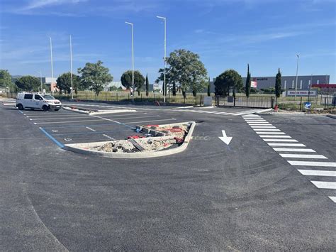 Création de marquage au sol pour un parking dans la Drôme Marquage