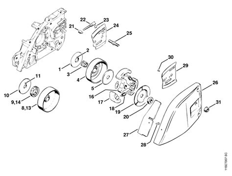Stihl Chainsaw Av Chain Sprocket Clutch Lawn Turfcare