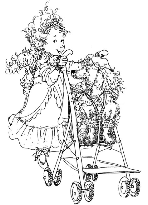 Fancy Nancy And The Posh Puppy Coloring Page Free Printable Coloring