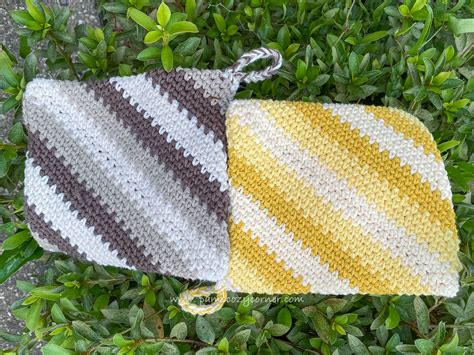 Double Thick Crochet Potholder Pattern Crochet Hot Pad Etsy