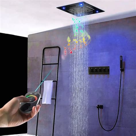 Ensemble De Douche Mural Mm Pluie Fonctions Thermostatique Avec