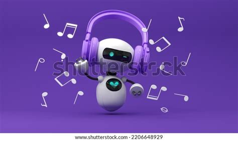 Friendly Cute Cartoon Robot 3d Render Stock Illustration 2206648929 ...