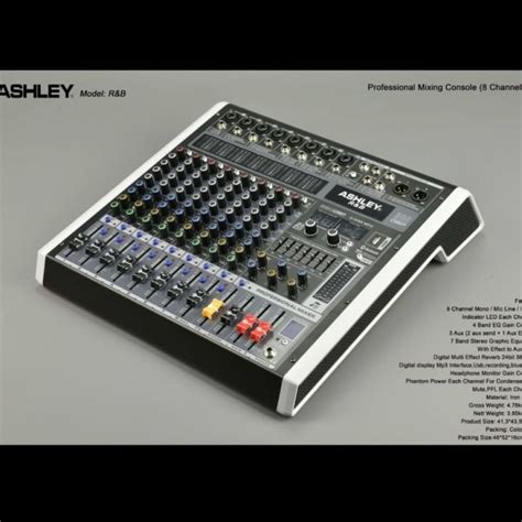 Mixer Audio Ashley R B Channel Usb Bluetooth Lazada Indonesia