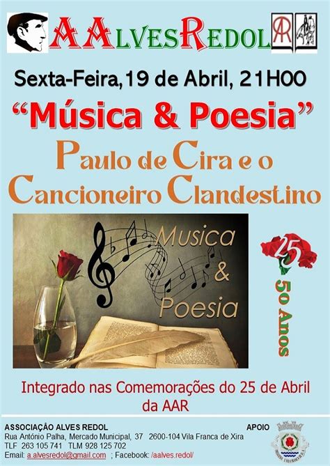 Música Poesia CM Vila Franca de Xira Agenda