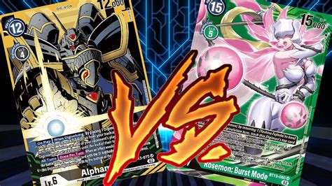 Digimon BT13 Regional Format Alphamon Vs Rosemon YouTube