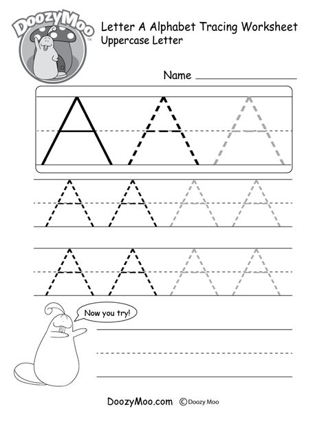 Alphabet Tracing Chart