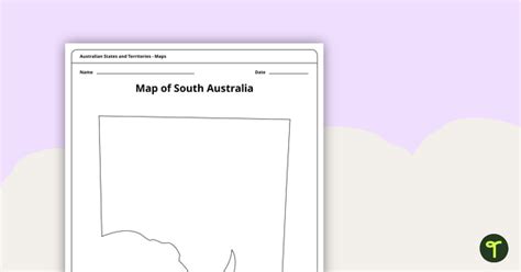 Australian States And Capital Cities Map Worksheet Teach Starter