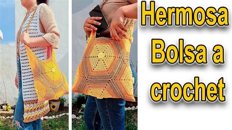 Como Hacer Bolso Tejido A Crochet O Ganchillo Paso A Paso