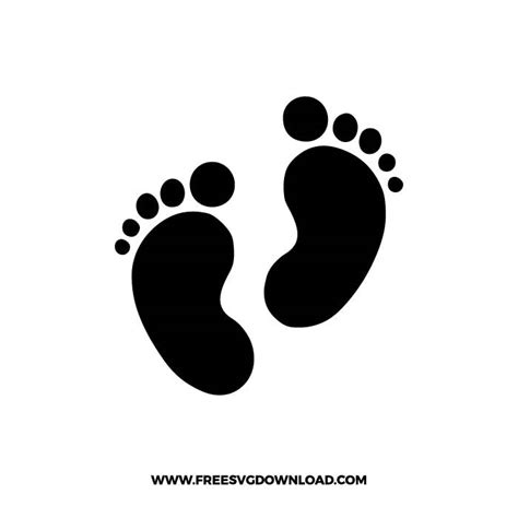 Svg Footprint Svg Baby Feet Svg Baby Shower Svg Baby Footprint Baby