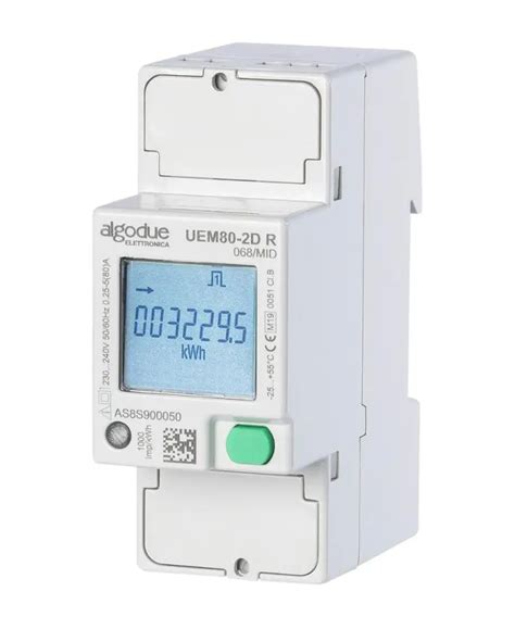 Single Phase Smart Electricity Meter M Bus Remote Din Rail Uem80 2d