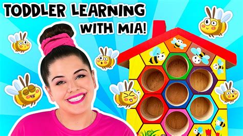 Educational Videos For Toddlers Learn With Mia And Her Bee Toys 🐝