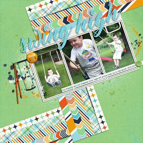 Digital Scrapbook Template In Motion Scrapping With Liz Scrapbook