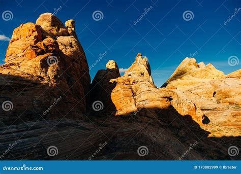 Panoramic View Of Fire Canyon Silica Dome In Valley Of Fire State Park Nevada United States