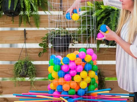 Diy Giant Kerplunk Yard Game Hgtv