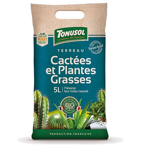 Terreau cactées et plantes grasses Tonusol N1 du Jardinage Bio