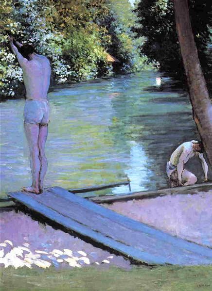 Bather Preparing To Dive C Gustave Caillebotte Wikiart Org