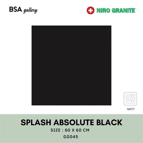 Jual Niro Granite X Splash Absolute Black Granit Lantai Dinding