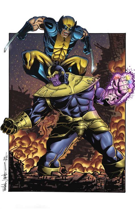 Wolverine VS Thanos by GizmoNbunny on DeviantArt