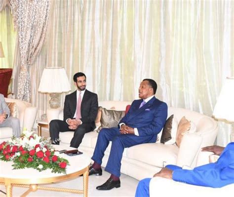 He Sheikh Shakhboot Bin Nahyan Al Nahyan Meets President Of Republic Of Congo