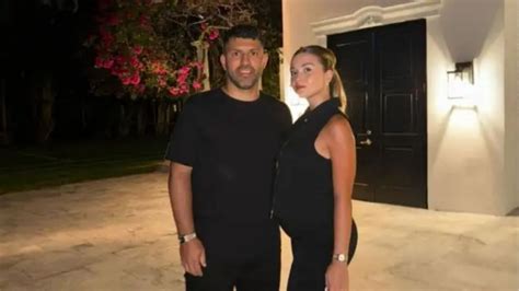 El Kun Agüero mostró por primera vez la carita de Olivia la hija que