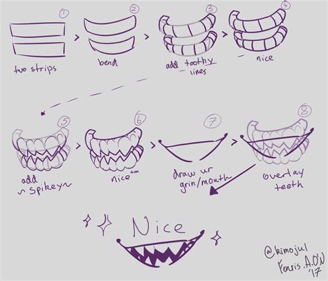 How To Draw Sharp Teeth