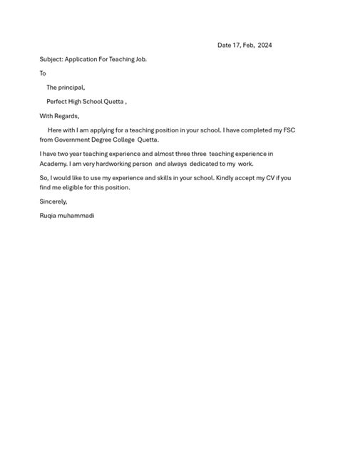 application  job interview