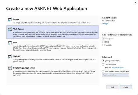 Asp Net How To Create Asp Net Web Form In Visual Studio