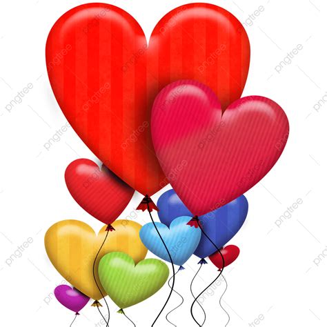 D Hari Kasih Sayang Balon Cinta Png Psd D Balon Cinta Png