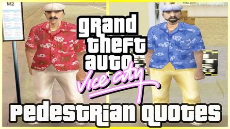 Gta Vice City Pedestrian Quotes All Taxi Drivers Youtube