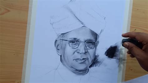 How To Draw Dr Sarvepalli Radhakrishnan Time Lapse Teachers Day Drawing Youtube