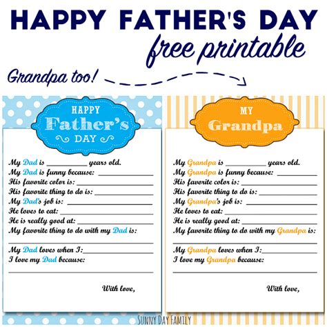 Grandpa Fathers Day Questionnaire 245 Best Free Svg File