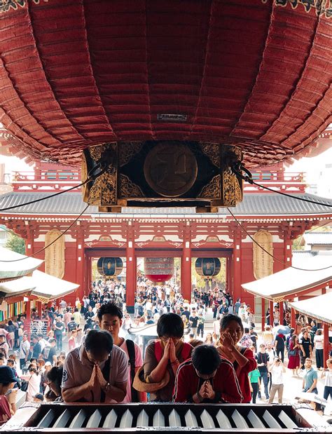 Templo Asakusa O Mais Famoso E Tamb M O Mais Cheio De T Quio