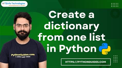 How To Create A Dictionary From One List In Python Dictionary From One List In Python Youtube