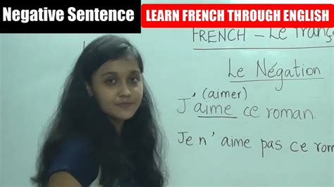 Negative Sentence French Class 29 Learn French Through English