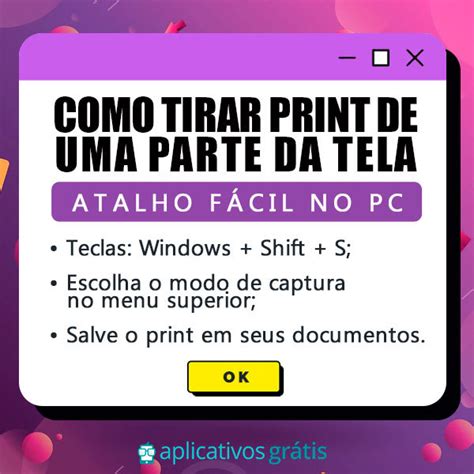 Como Tirar Print De Uma Parte Da Tela Atalho F Cil No Pc Hypes