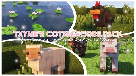 New ’Txyme’s Cottagecore Pack’ For Minecraft PE! (1.19+) 🧸🧚🏾‍♀️ - YouTube