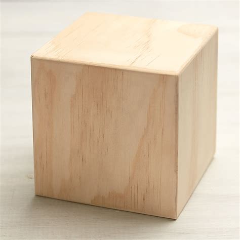 Unfinished Wood Cube Block Wooden Cubes Wood Crafts Craft Supplies